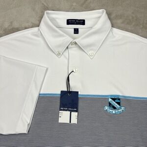 Peter Millar Crown Crafted Polo Riviera Country Club‎ Coral Gables Men's Medium
